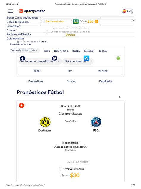 Pronósticos Fútbol: Consejos gratis de nuestros EXPERTOS.